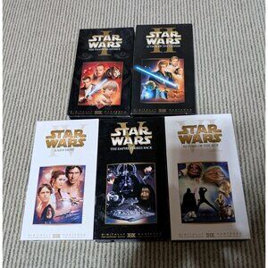 Star Wars VHS Prequel And Original Trilogy - Episode 1-2, 4-6